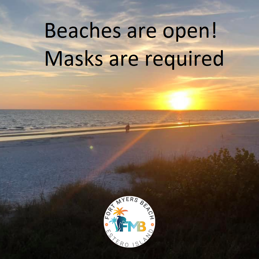 beaches open masks required