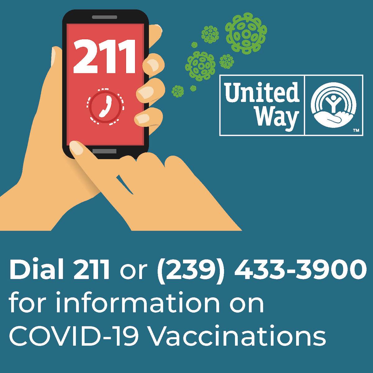 dial 211 covid vaccine update