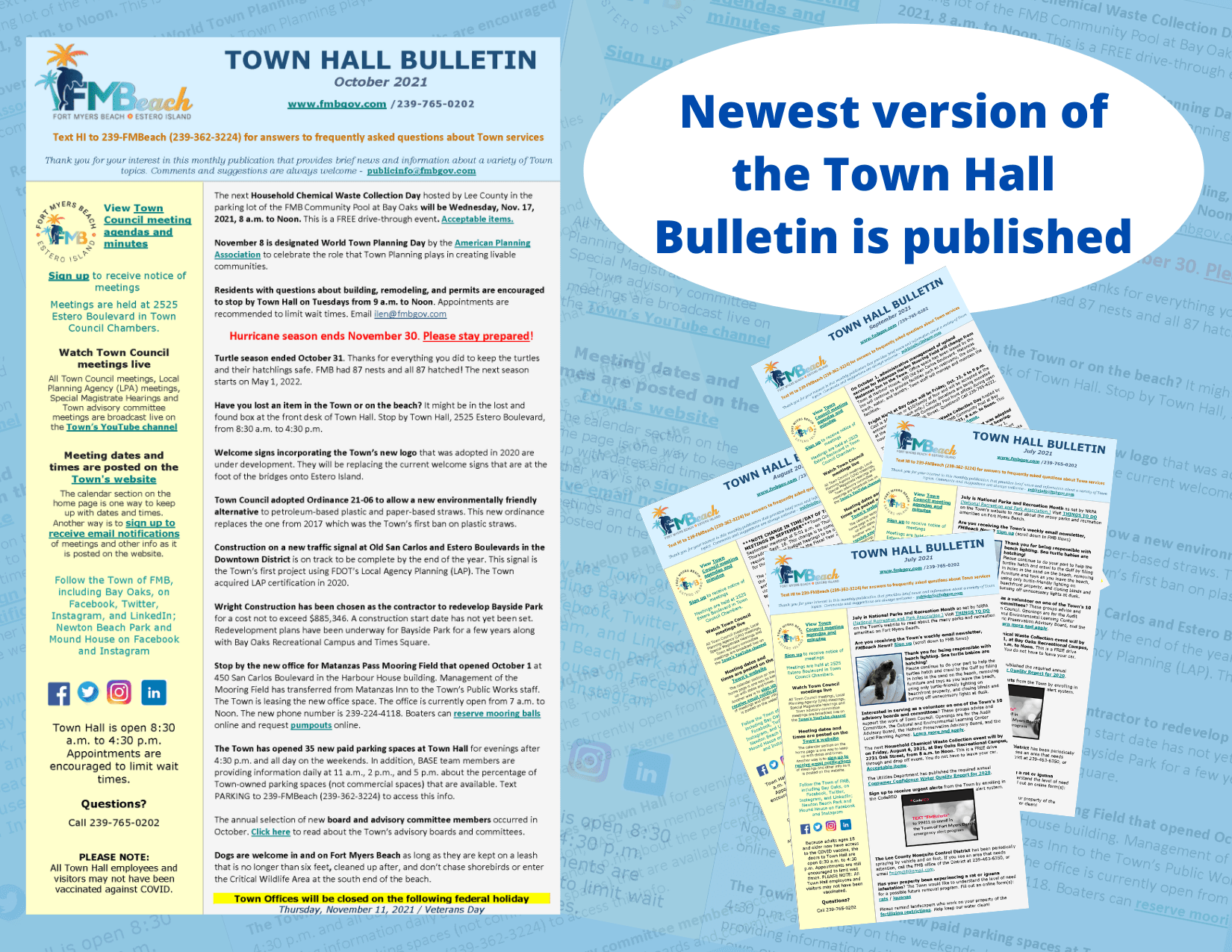 town hall bulletin