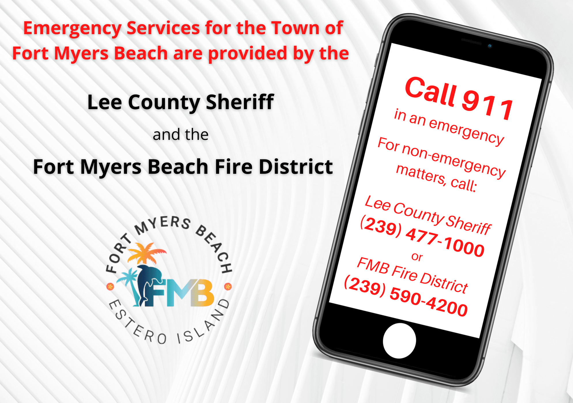 emergency services by LCSO and FMBFD