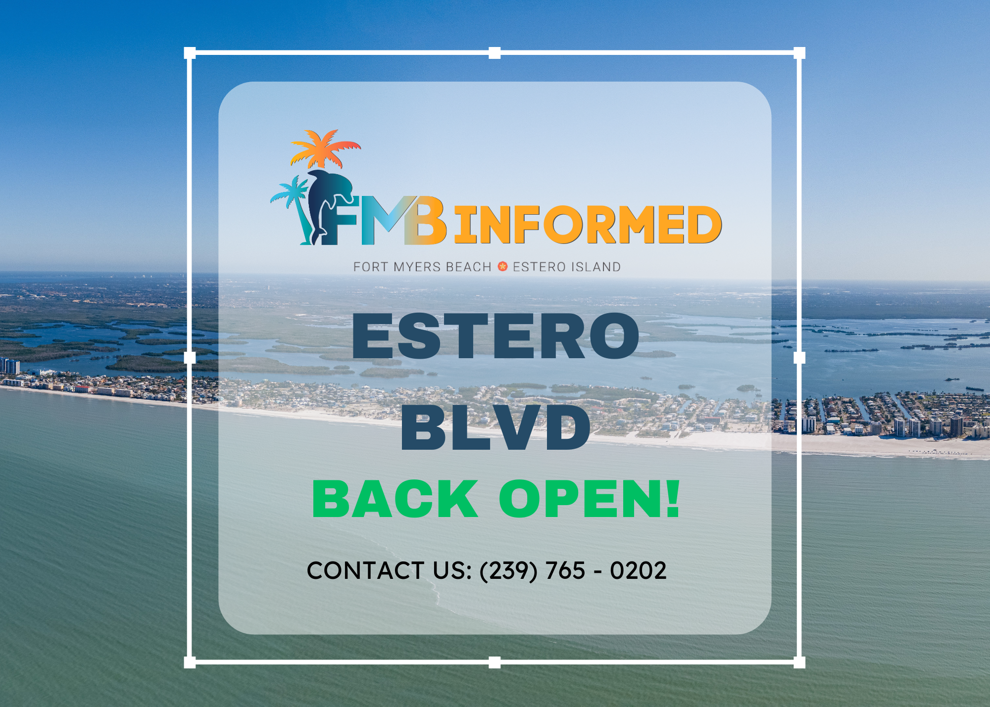 Estero Blvd BACK OPEN