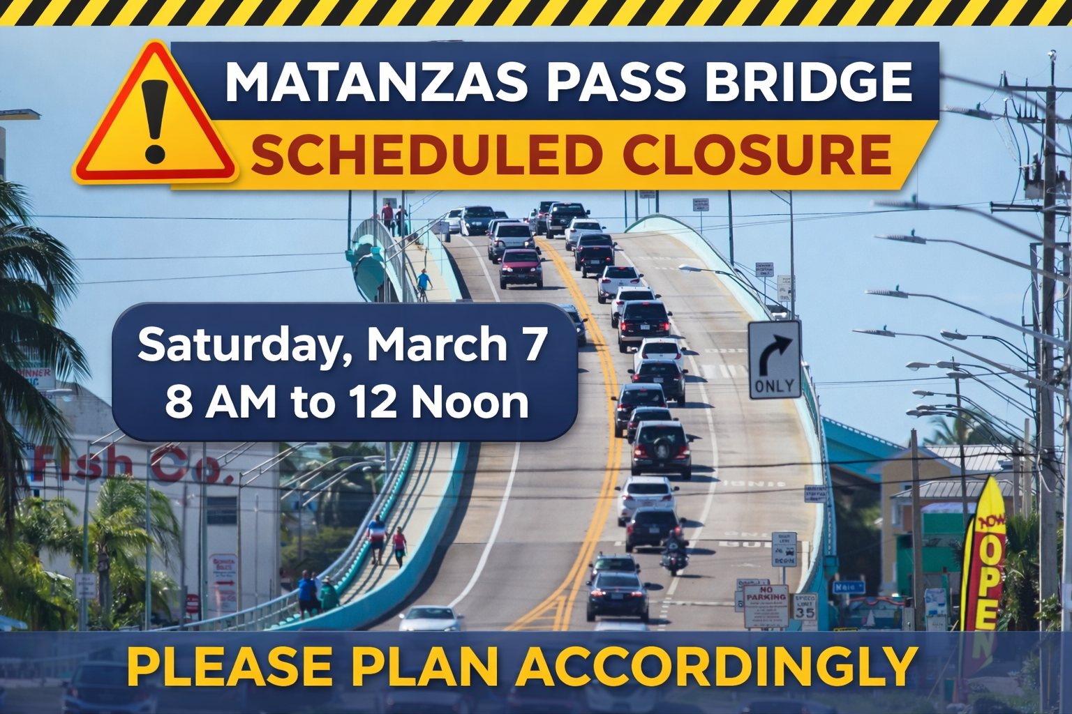 bridge closure graphic