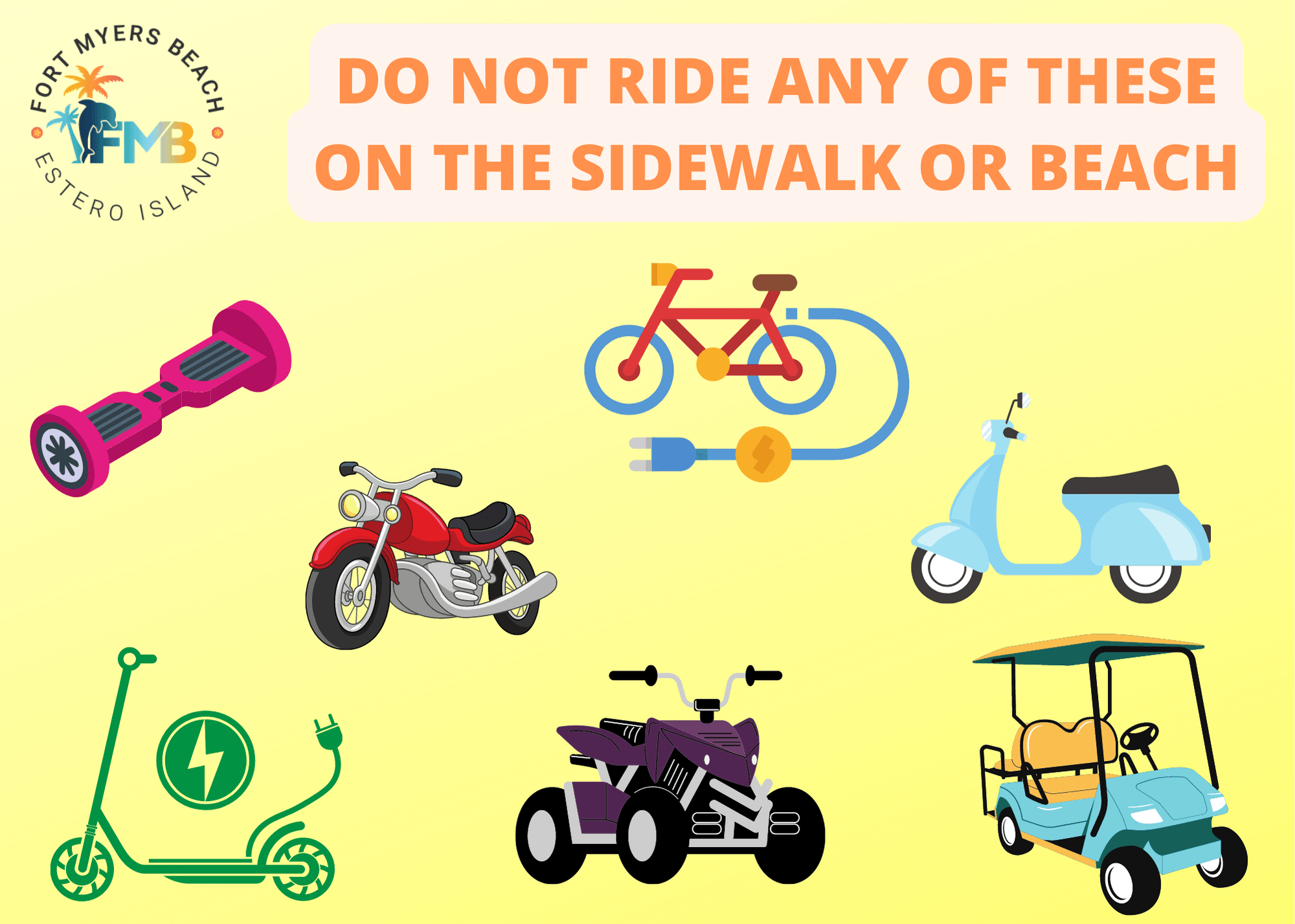 do not ride any of these on the beach march 2022