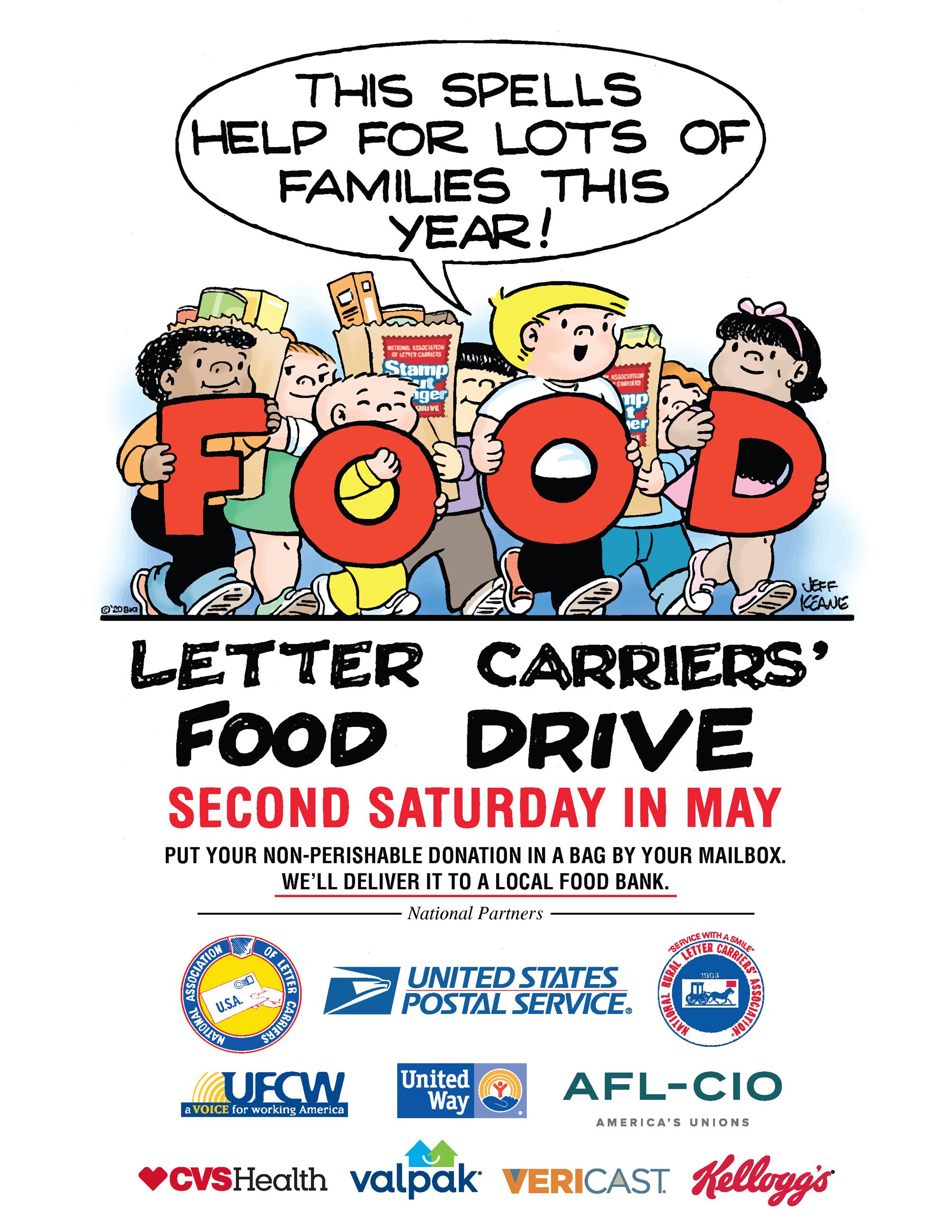 stamp out hunger food drive nlca
