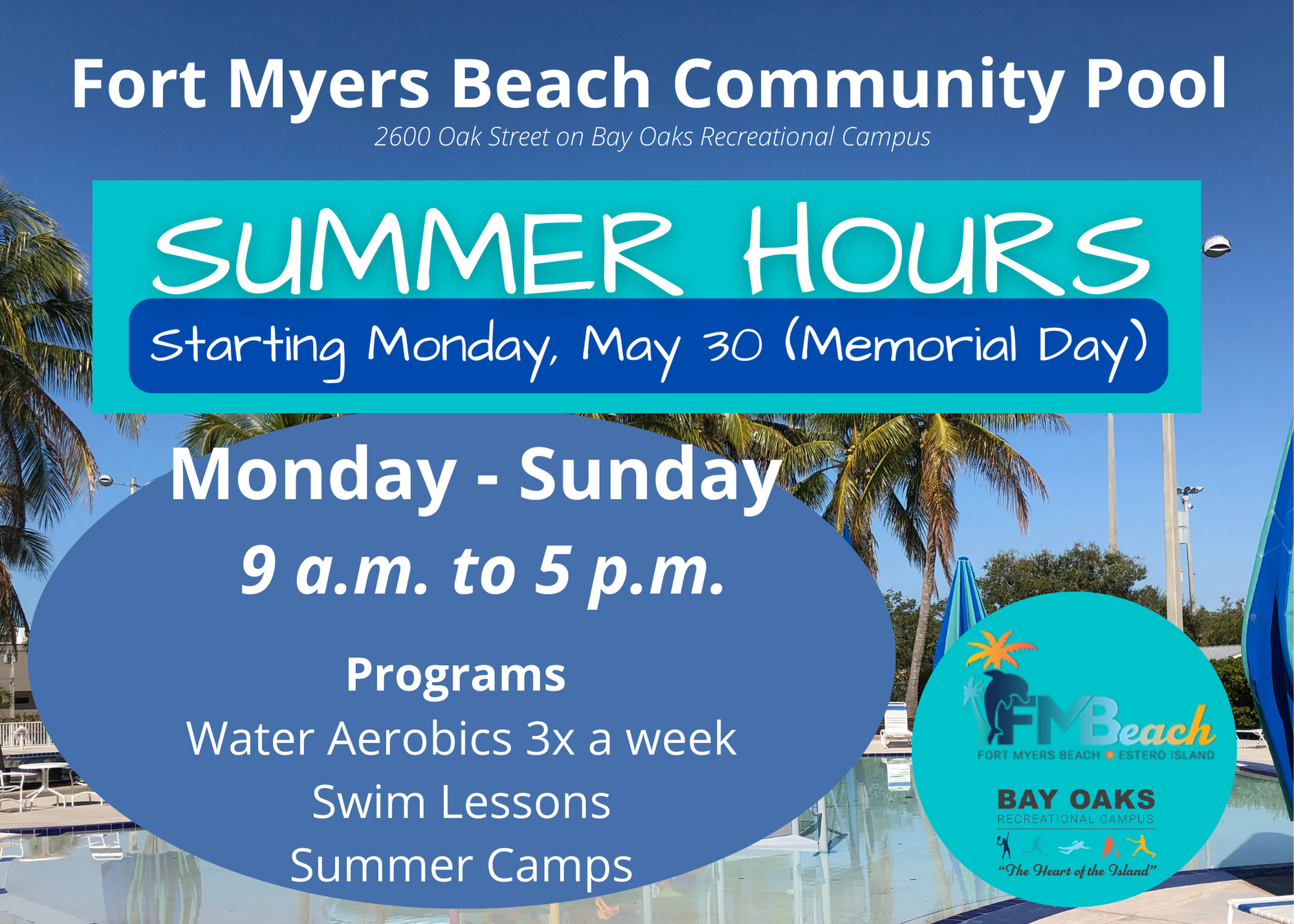 pool hours monday may 30 memorial day 2022