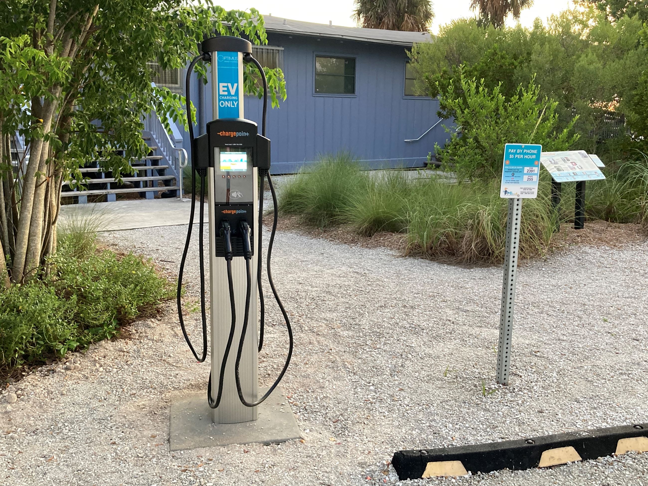 car charging station newton beach park