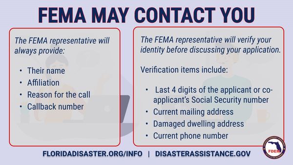 FEMA may contact you