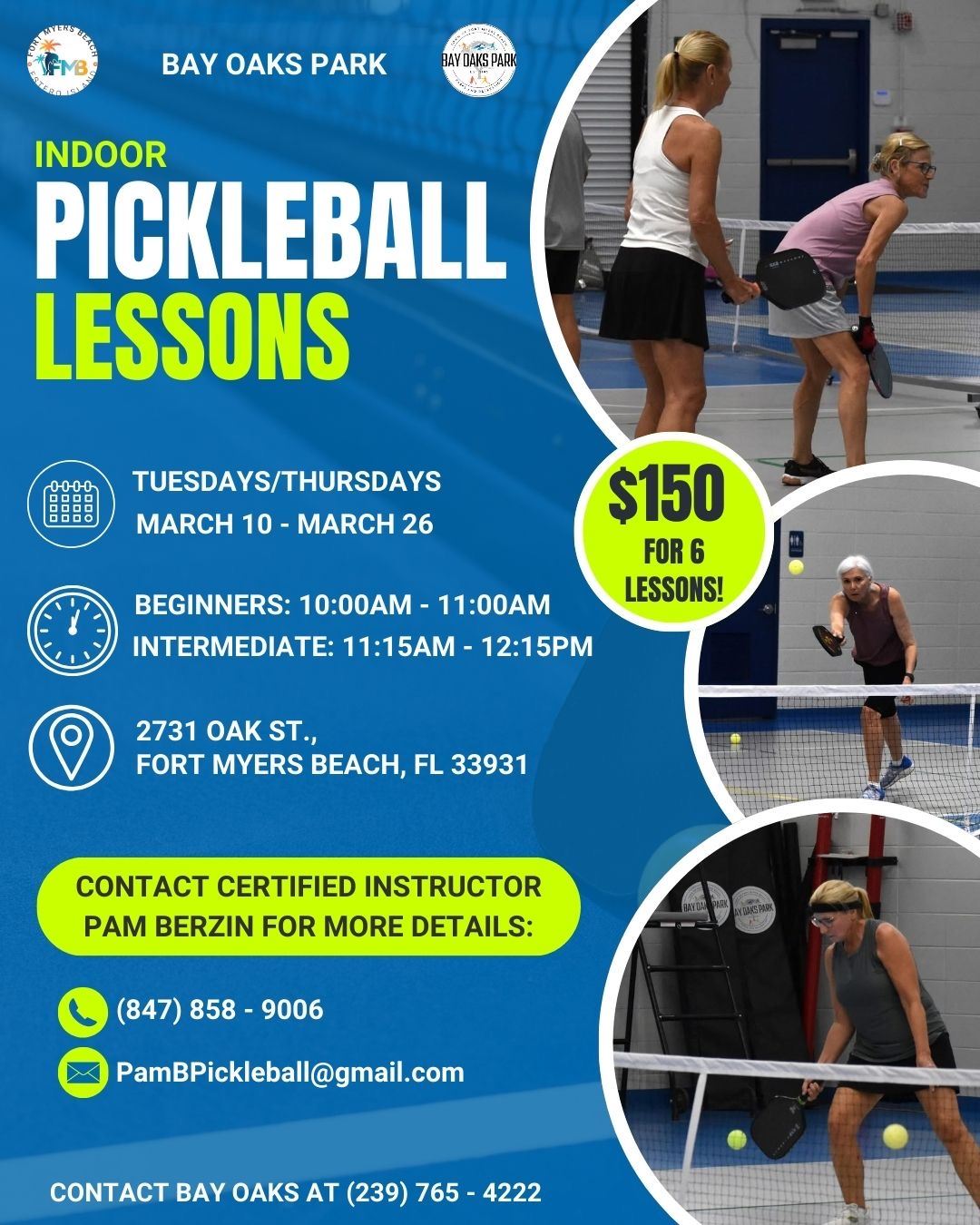 March Pickleball Lessons